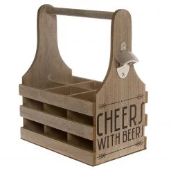 My Flair Porte-bouteilles Bobby - Eucalyptus - Naturel