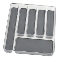 WENKO Organisateur à couverts Annula - Matière plastique (PET) - Transparent