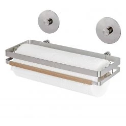 WENKO Dérouleur pour essuie-tout Premium - Métal - Noir