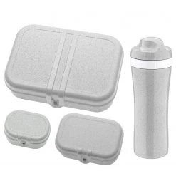 Koziol Lunchbox Pascal (4 éléments) - Matière plastique - Gris