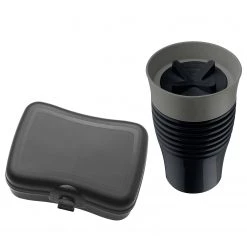 Koziol Mug isotherme Set SAFE TO GO (2 élém.) - Matière plastique - Noir