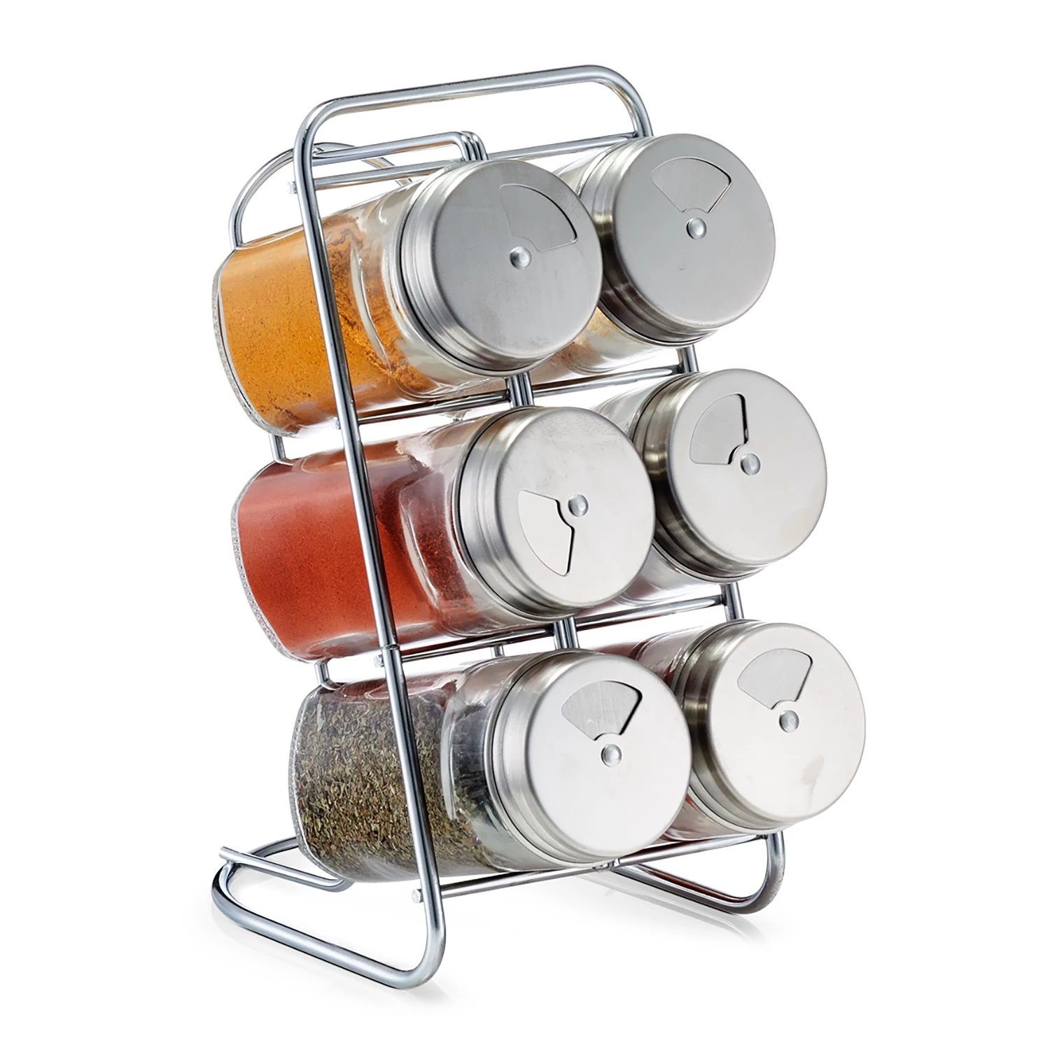 Zeller Étagère à épices Hek (7 éléments) - Verre transparent - Transparent - 9,3 cm x 15 cm x 18 cm – Image 2