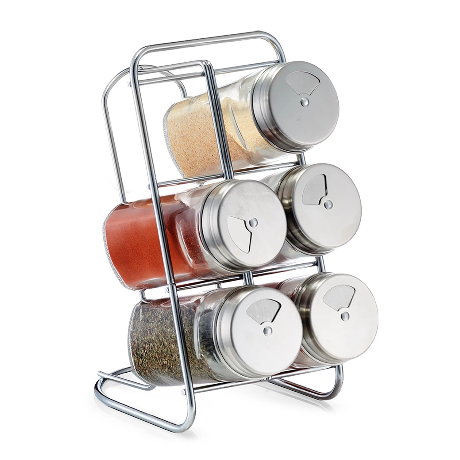 Zeller Étagère à épices Hek (7 éléments) - Verre transparent - Transparent - 9,3 cm x 15 cm x 18 cm – Image 3