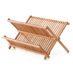 Zeller Égouttoir à vaisselle Karise - Bambou - Naturel - 42 cm x 35 cm x 25 cm