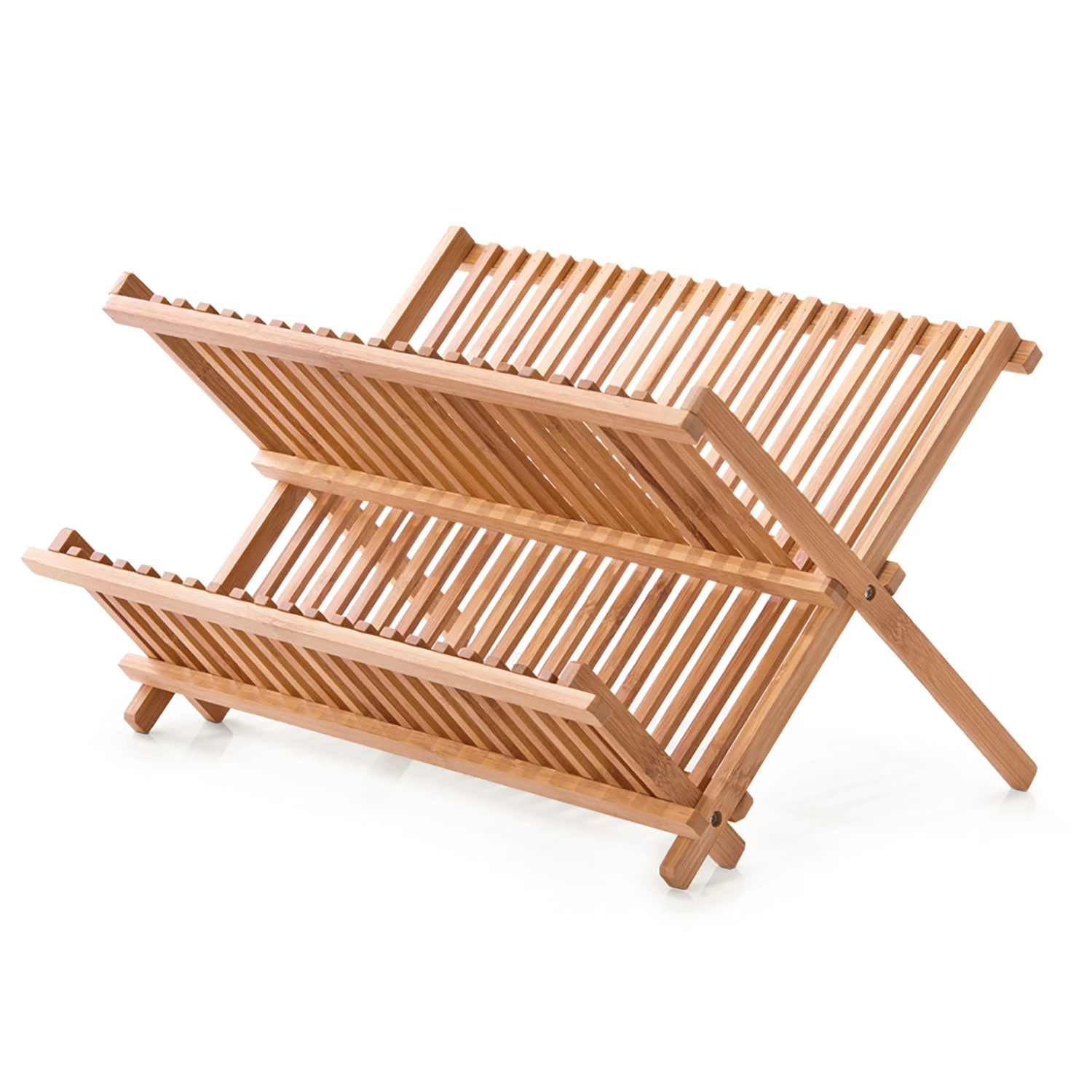 Zeller Égouttoir à vaisselle Karise - Bambou - Naturel - 42 cm x 35 cm x 25 cm