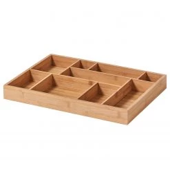 Zeller Organisateur pour tiroir Huelva - Bambou - Naturel - 44,5 cm x 32 cm x 5 cm