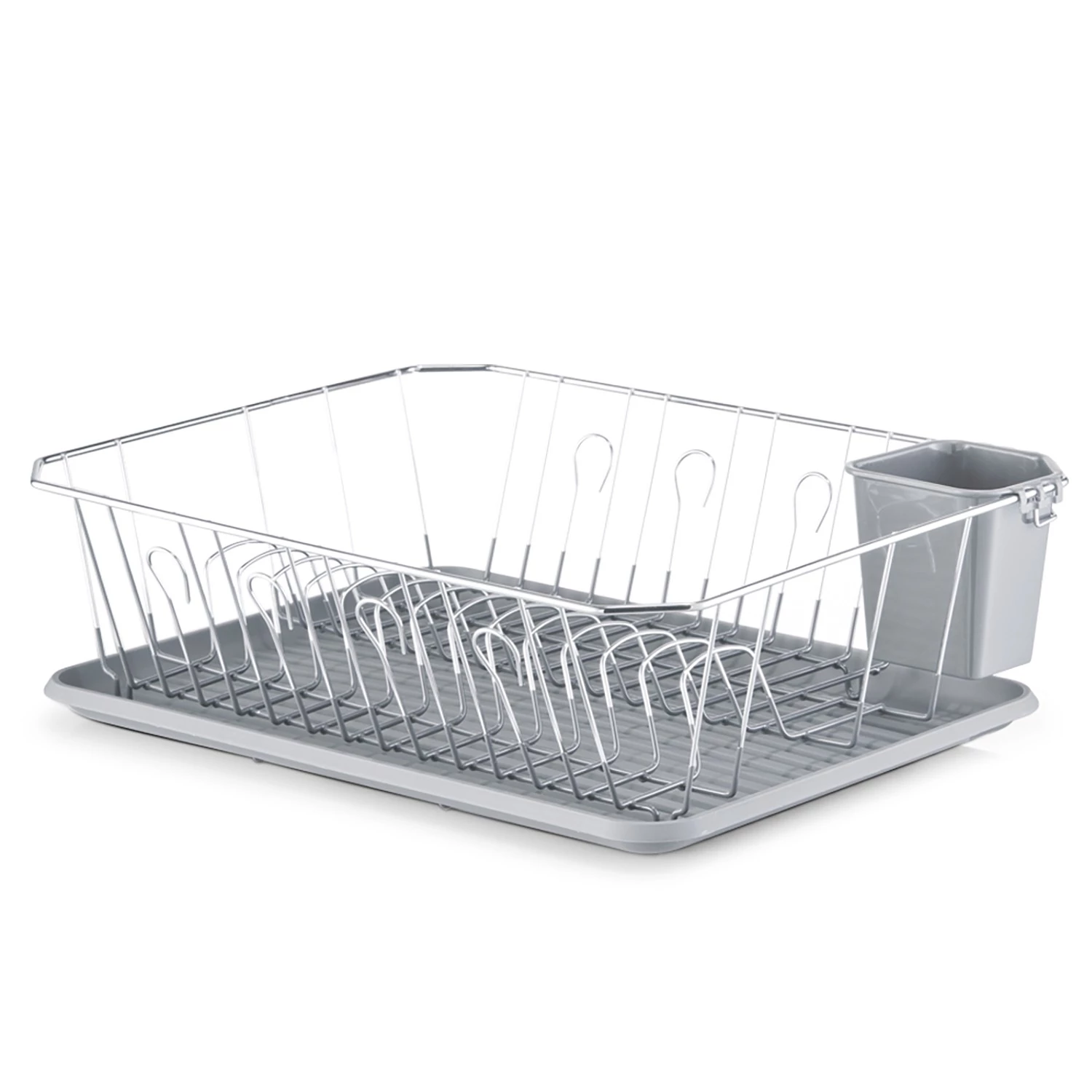 Zeller Égouttoir à vaisselle Cox - Métal - Gris - 45,5 cm x 35 cm x 13,5 cm