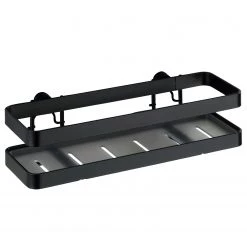 WENKO Étagère de cuisine Turbo-Loc Gala - Acier inoxydable - Noir