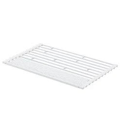 Yamazaki Égouttoir Tower II - Acier / Silicone - Blanc