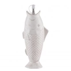 Butlers Bouteille huile PESCARA - Dolomite / Acier inoxydable - Blanc