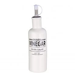 Butlers Vinaigrier KARLTON BROS - Porcelaine / Acier inoxydable - Blanc