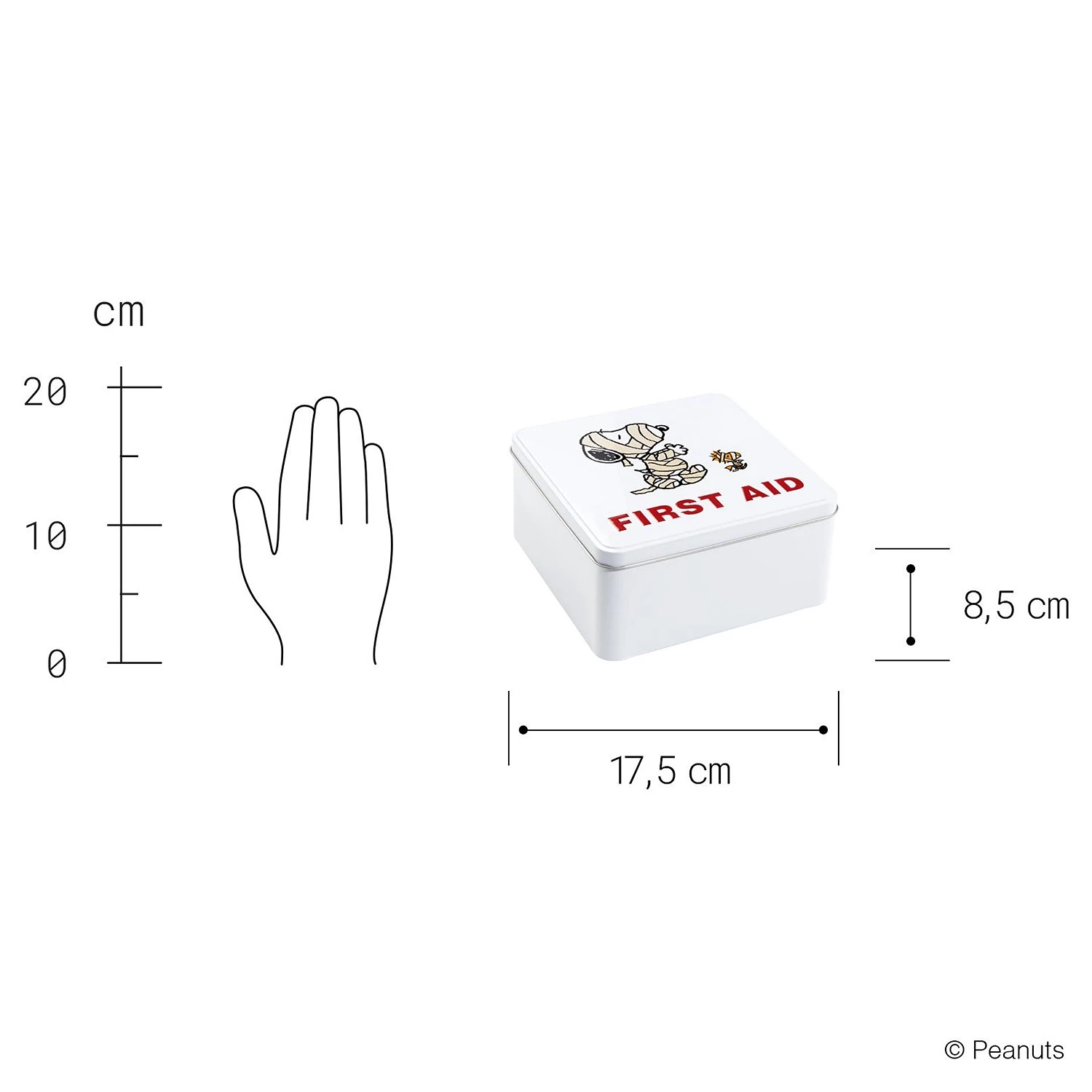Butlers Boîte PEANUTS - Aluminium - Blanc – Image 4