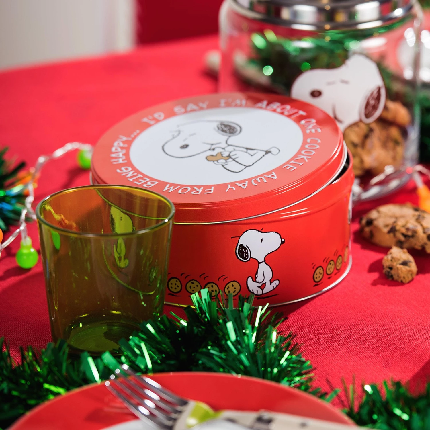 Butlers Boîte PEANUTS IV - Aluminium - Rouge / Blanc – Image 2