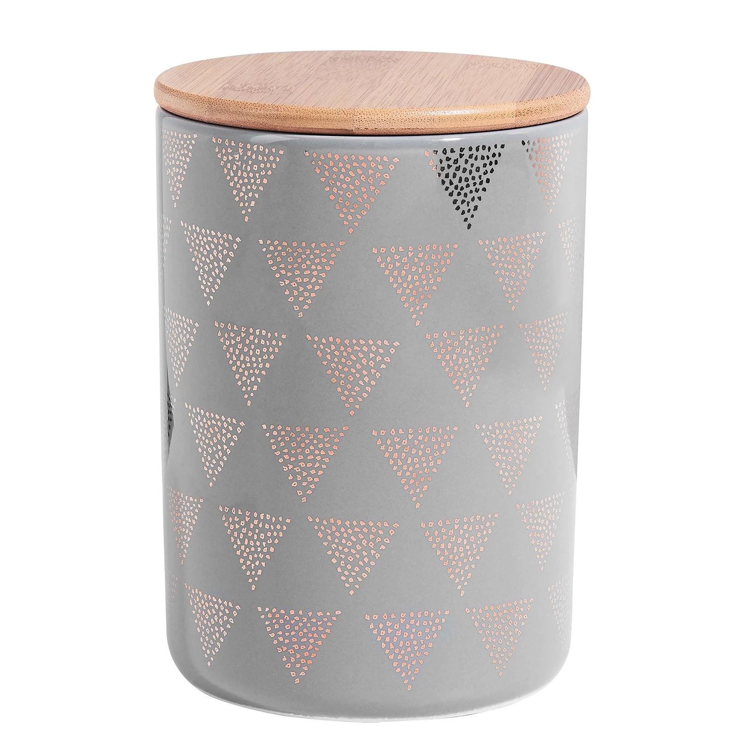 Butlers Boîte Triangle QUEEN IT - Dolomite / Bambou / Silicone - Gris / Doré
