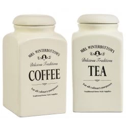 Butlers Boîtes MRS WINTERBOTTOM’S (lot de 2) - Céramique - Crème