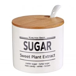 Butlers Sucrier KARLTON BROS - Bambou - Blanc