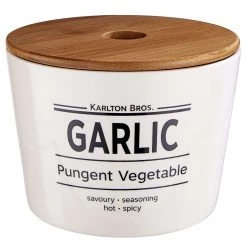 Butlers Pot à ail KARLTON BROS - Bambou / Blanc
