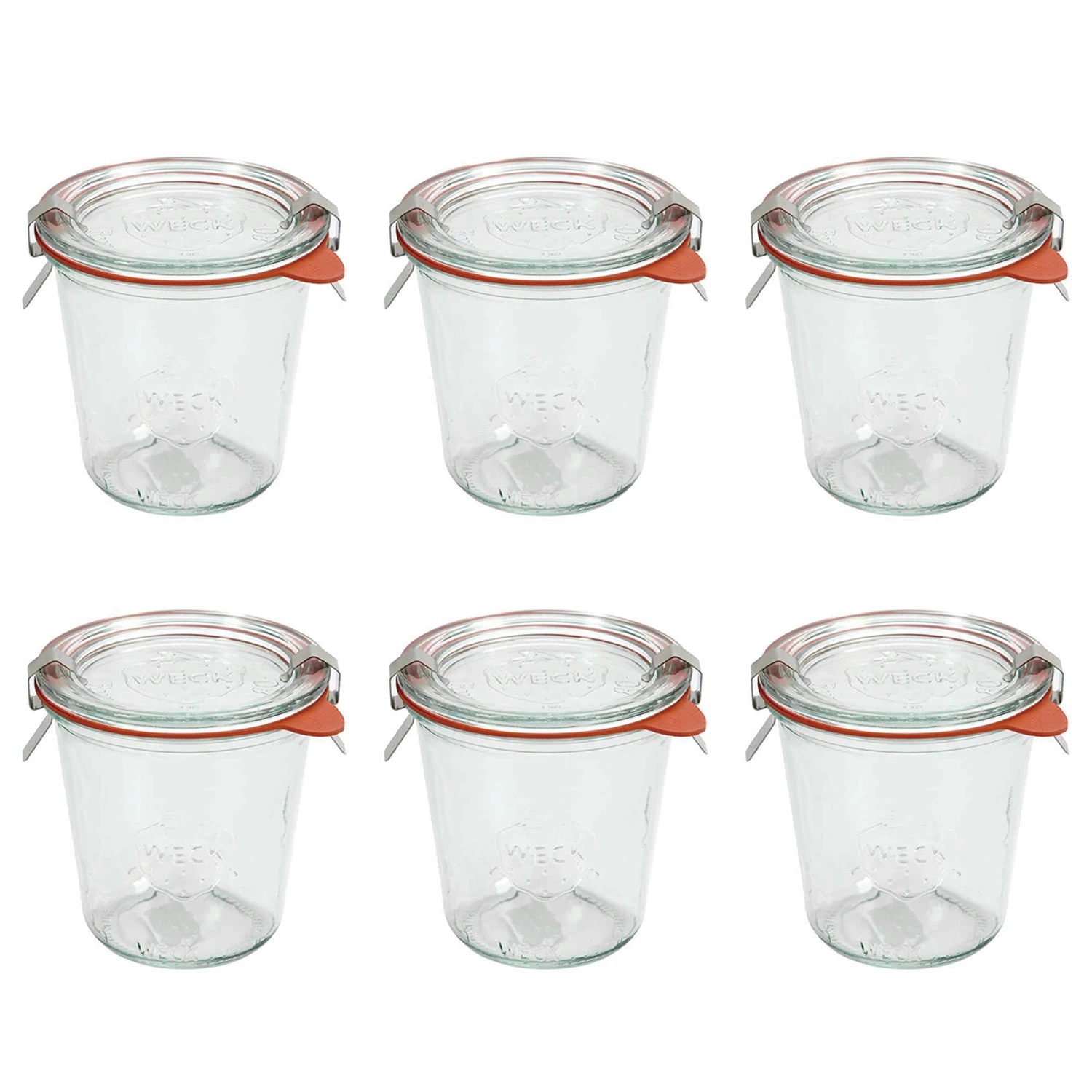 Butlers Verres de cuisson WECK II (lot de 6) - Verre transparent - Transparent
