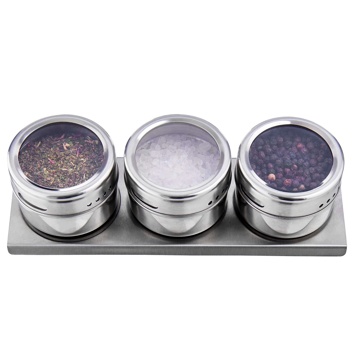 Butlers Boîtes à épices SPICE GUYS (4 éléments) - Acier inoxydable - Argenté – Image 7